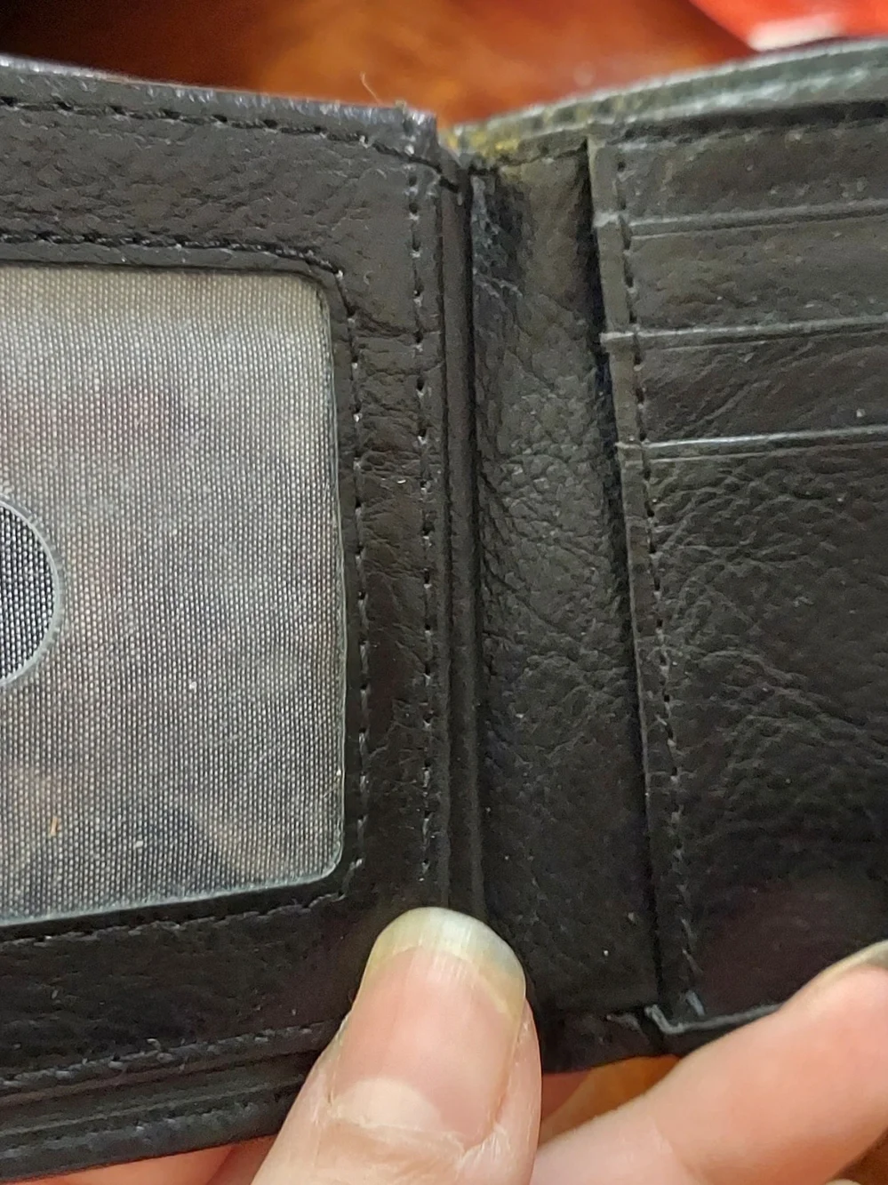 Levi's Black Leather Men's Wallet - Classic Bi-Fold
